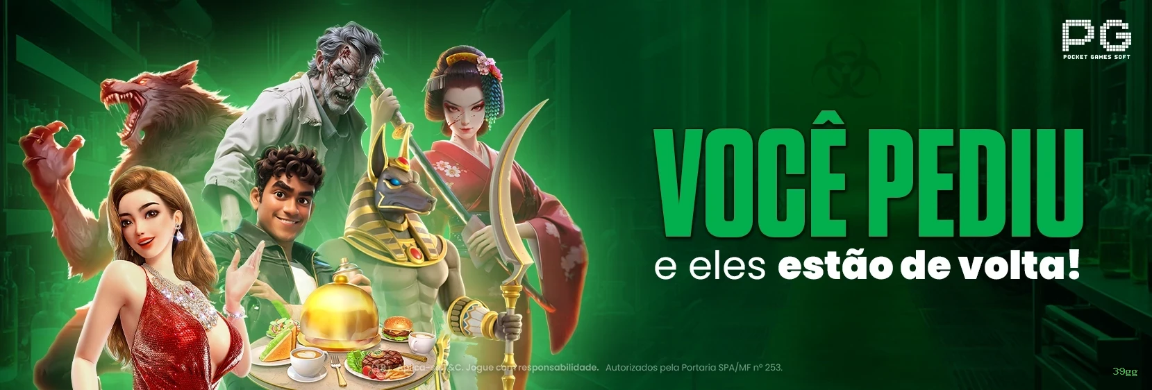 Controles de paJogonto e BRL em 39gg